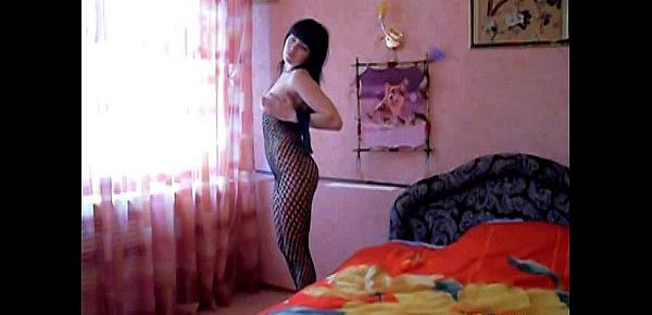 Fishnet exotic dancer